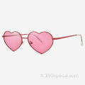 Lunettes de soleil Angular Heart Metal pour femmes